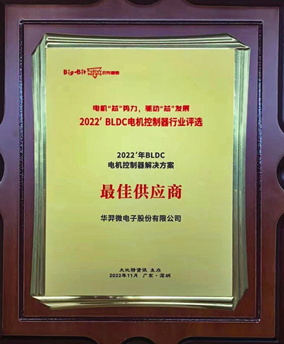 喜讯!LEwin乐玩微电荣获 “2022年BLDC电机控制器解决方案最佳供应商”